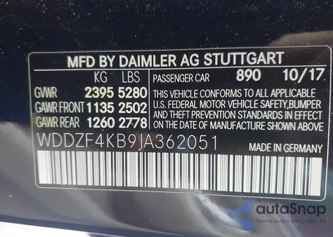 2018 Mercedes-Benz E 300 4Matic из США, поврежденный, VIN WDDZF4KB9JA362051